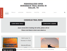 Tablet Screenshot of chisholmtrailrides.com